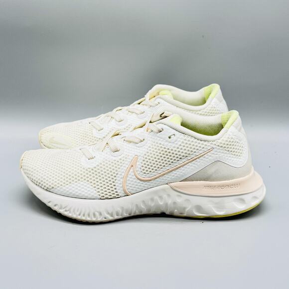 Nike Shoes Womens 6.5 White Renew Run Athletic Running Sneakers Lace Up Comfort - Picture 5 of 12
